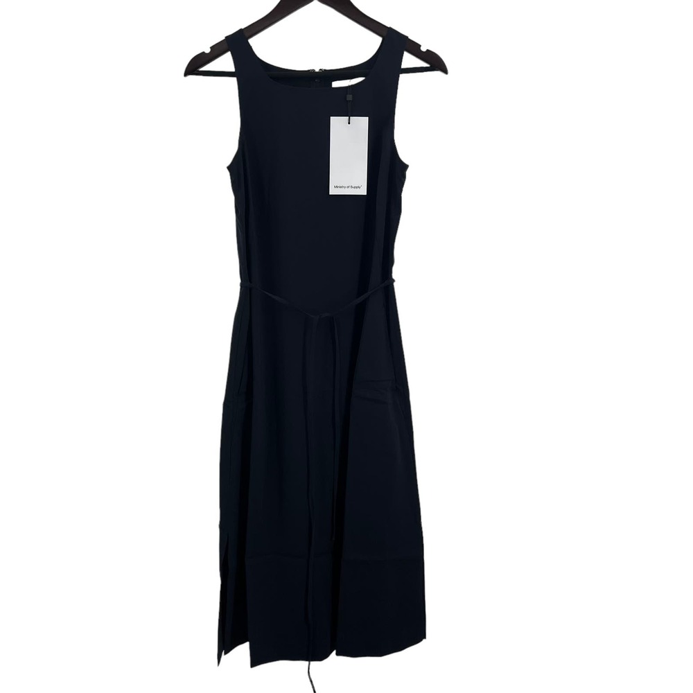 Ministry of Supply Swift Sheath Dress Navy Blue Size Small‎ New